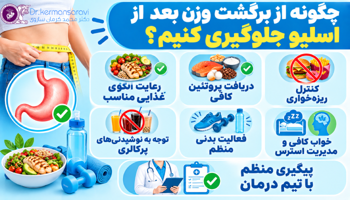 چگونه از برگشت وزن بعد از اسلیو جلوگیری کنیم؟