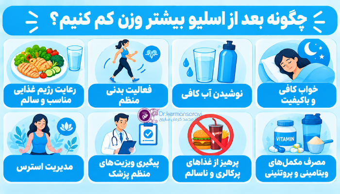 چگونه بعد از اسلیو بیشتر وزن کم کنیم؟