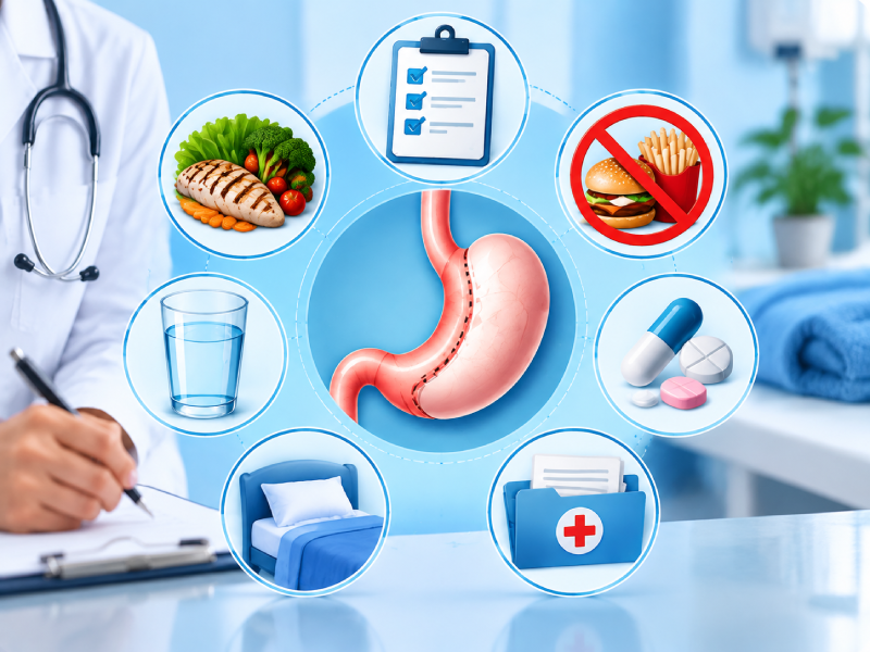 اقدامات قبل از اسلیو معده؛ از رژیم تا روز عمل